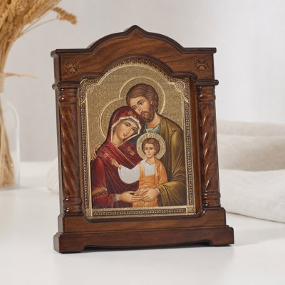 Ікона Свята Сім'я в кіotі 21×19 см